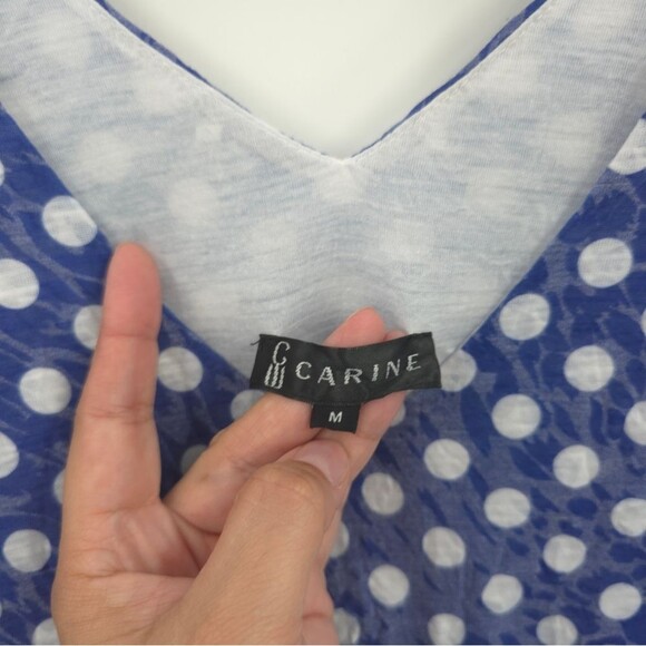 Carine Darcy Dress Summer Garden Floral Burnout Dress A-Line Burnout Polkadot - Picture 7 of 16